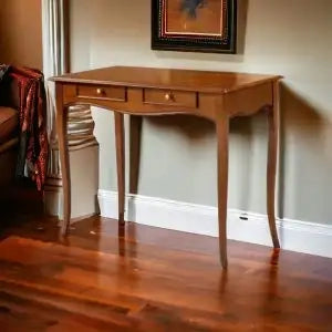 Scrivania scrittoio in legno arte povera miele mod Linda