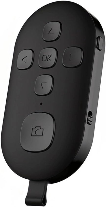 Regolatore di Angolo Bluetooth a Clessidra con Clicker per Camera Video Selfie - Telecomando Ricaricabile per Smartphone e Tablet