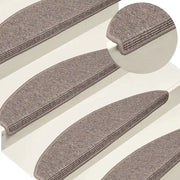 Tappetini Autoadesivi per Scale 15 pz Beige Scuro 65x25 cm cod mxl 63660