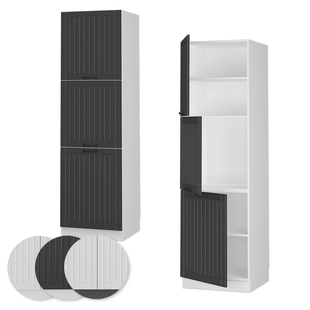Vicco Mobile per forno da incasso Antracite casa di campagna 60 cm