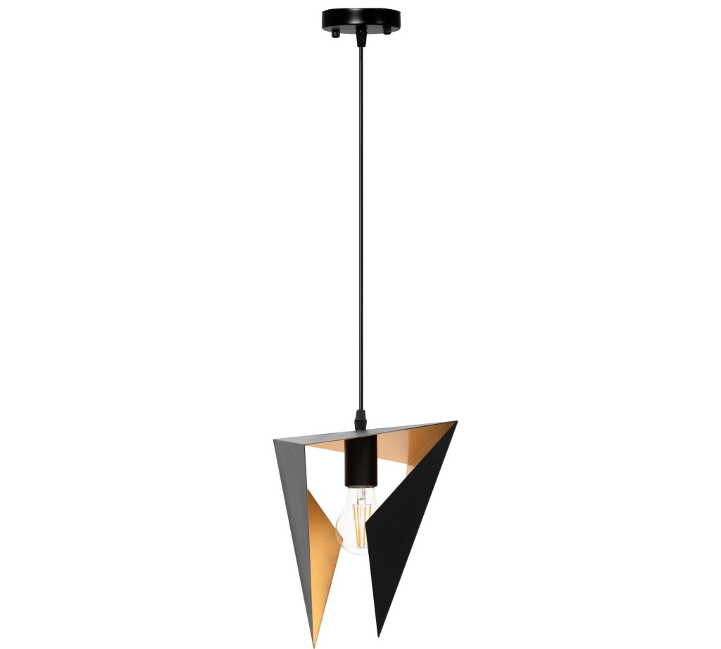Lampada Da Soffitto Triangolare Geometrica Nera APP253-1CP