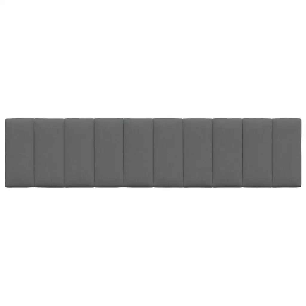 Cuscino Testiera Hanko Grigio Scuro 200 cm in Tessuto 4019185