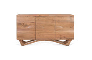 Credenza realizzata a mano in legno di acacia 140 cm