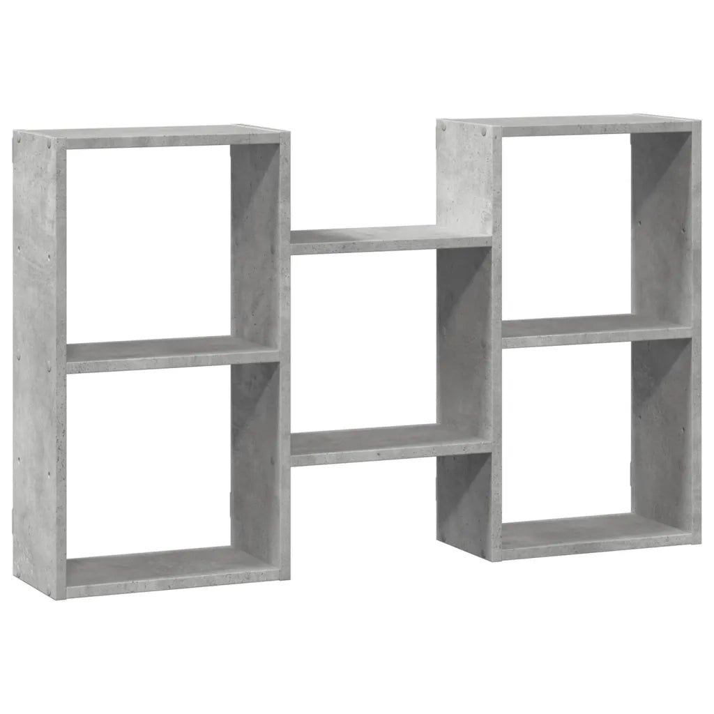 Scaffale a Muro Grigio Cemento 96x18x60 cm in Truciolato 853230