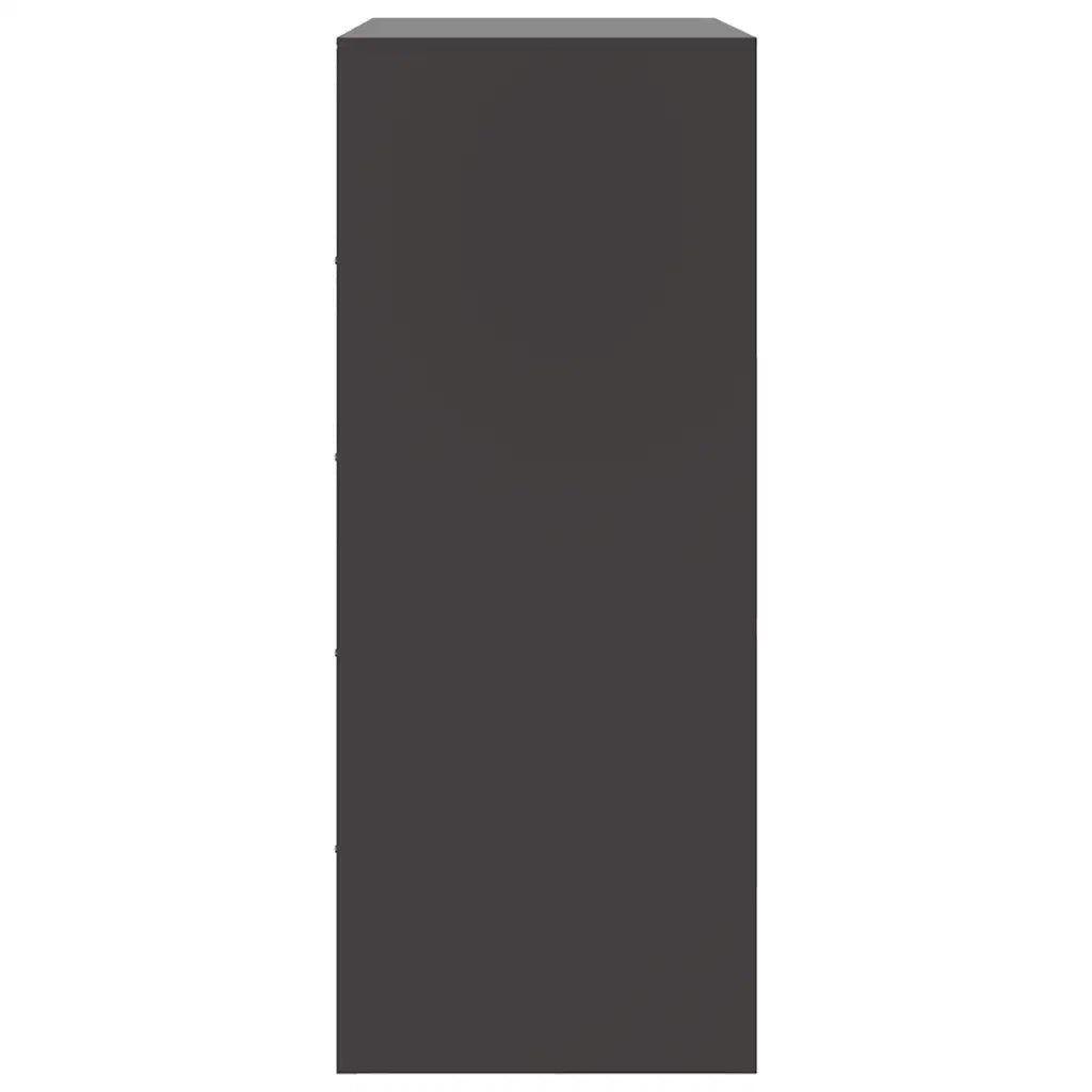 Credenza Nera 67x39x95 cm in Acciaio
