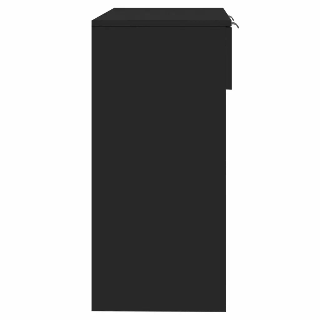 Tavolino Consolle-Tavolino da soggiorno-Tavolo Nero 90x36x75 cm in Legno Multistrato