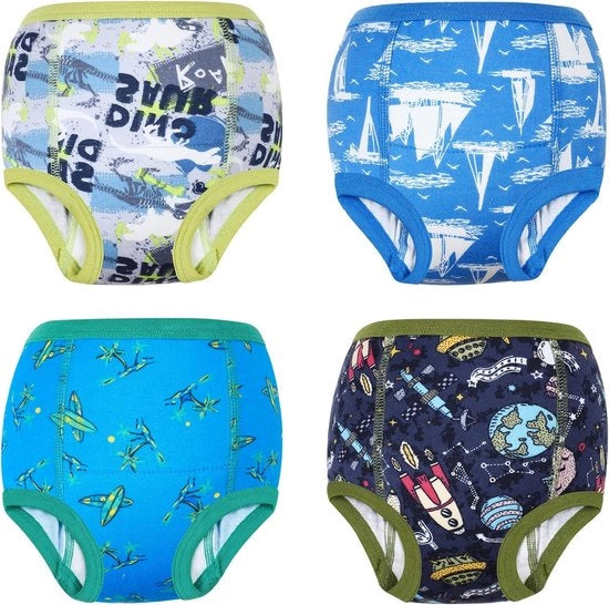Set di pantaloncini di allenamento per bambini di 8 anni - 4 pezzi - Ragazzi - Pantaloncini di allenamento - Sottovestiti