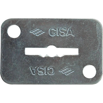 MOSTRINA RETTANGOLARE DOPPIA MAPPA 06124 02 CISA - ZINCATA MM 46X30- 6 pezzi
