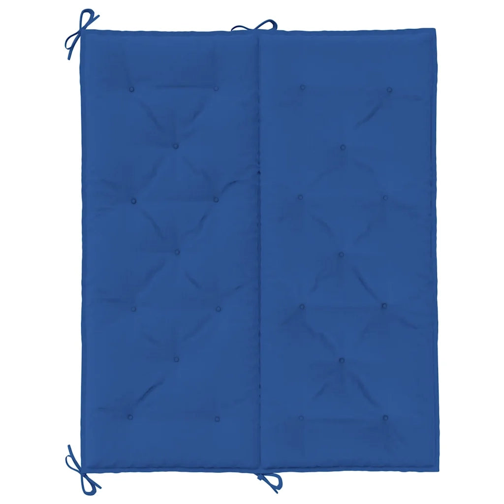 Cuscini per Panca 2 pz Blu 120x50x7 cm in Tessuto Oxford