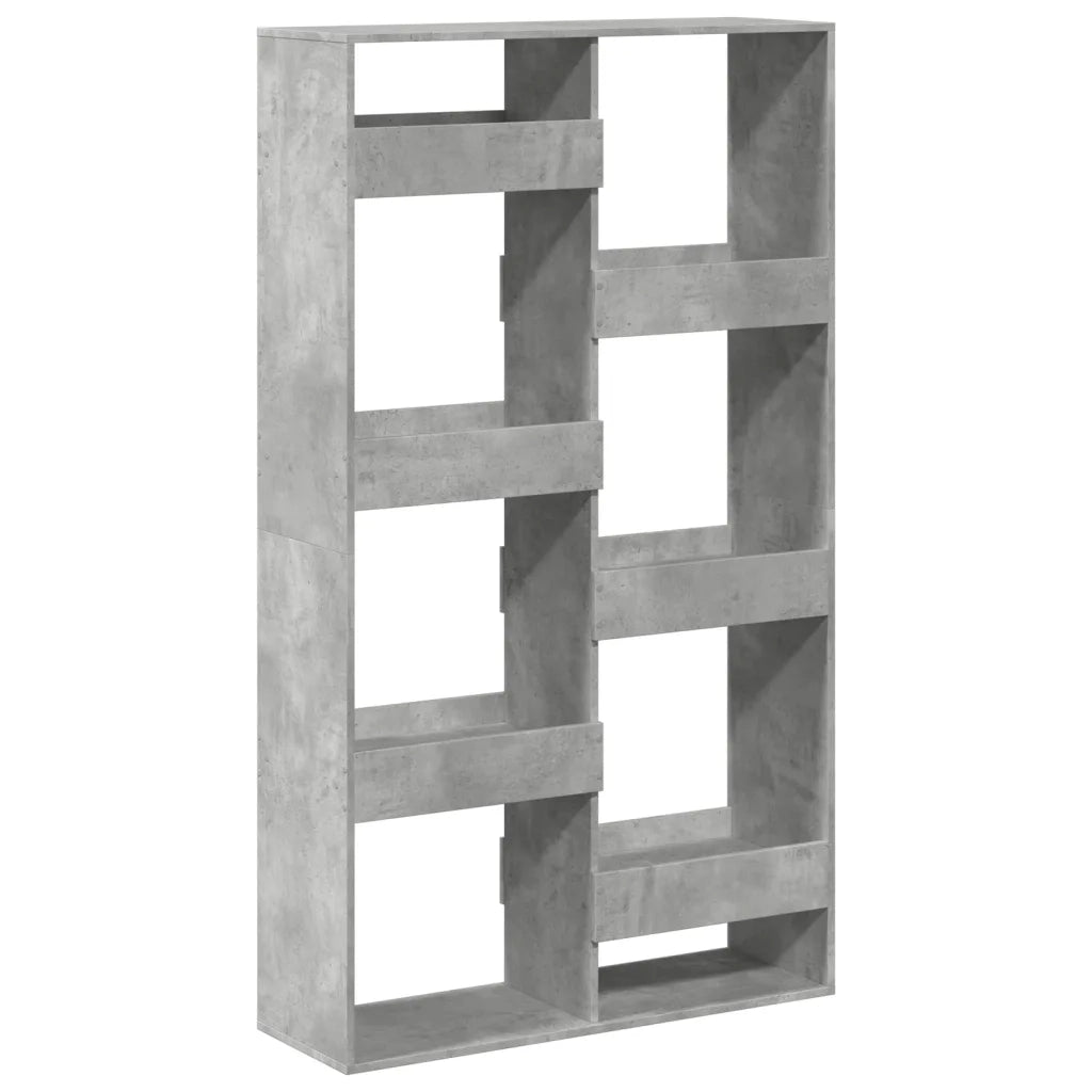 vidaXL Libreria Grigio Cemento 100x33x175 cm in Legno Multistrato