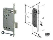 1pz serratura bussola infilare bordo quadro mm50 bordo acciaio nichelato cod:ferx.fer203913