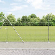 Palo della recinzione Zincato 25 x 1,6 m Acciaio