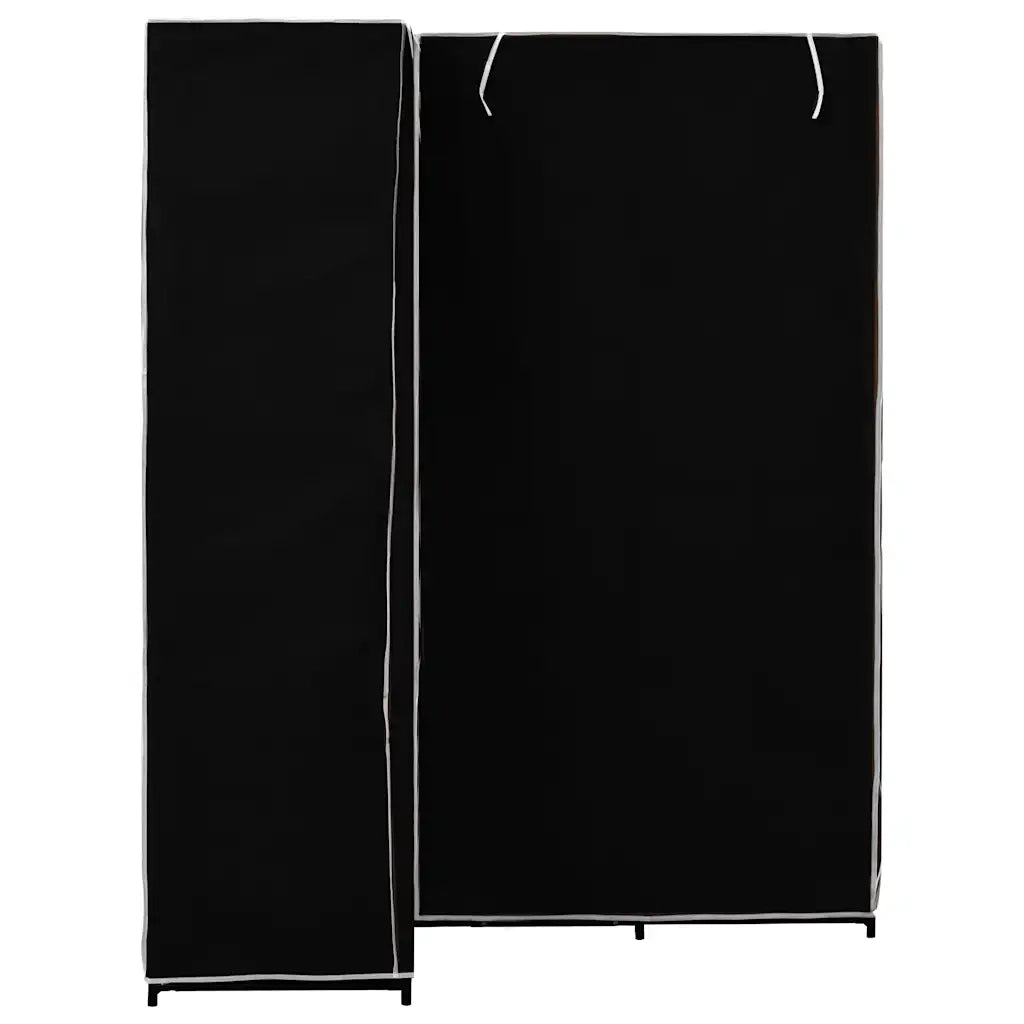 Armadio Angolare Nero 130x87x169 cm CFW6590460