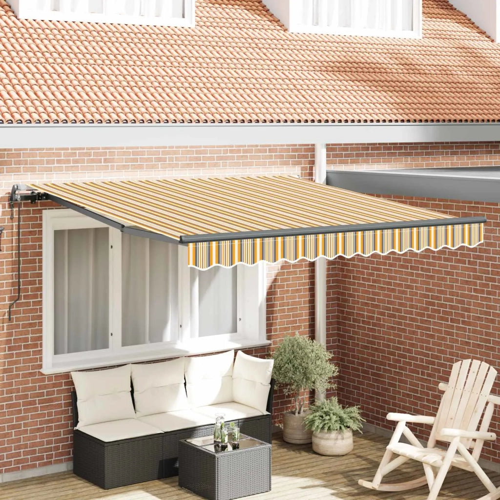 Tenda Retrattile Multicolore 300 x 250 cm Tessuto e Alluminio 3330021