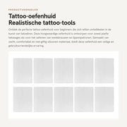 Oefenhuid per Silicone - Alta Qualità - Zucchero/Comfortevole - Sottile/Translucido - Sicuro/Non Tossico - Lungo Durata Conservazione della Colorazione - Ideale per Principianti - Oefenhuid per Pratica del Tattoo