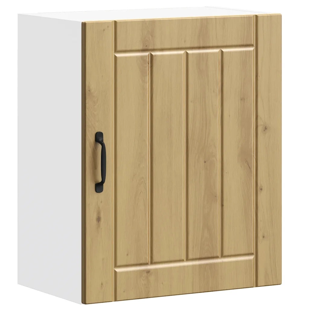 Pensili da cucina 2 pz Lucca in Legno Multistrato Rovere Artigianale 853816