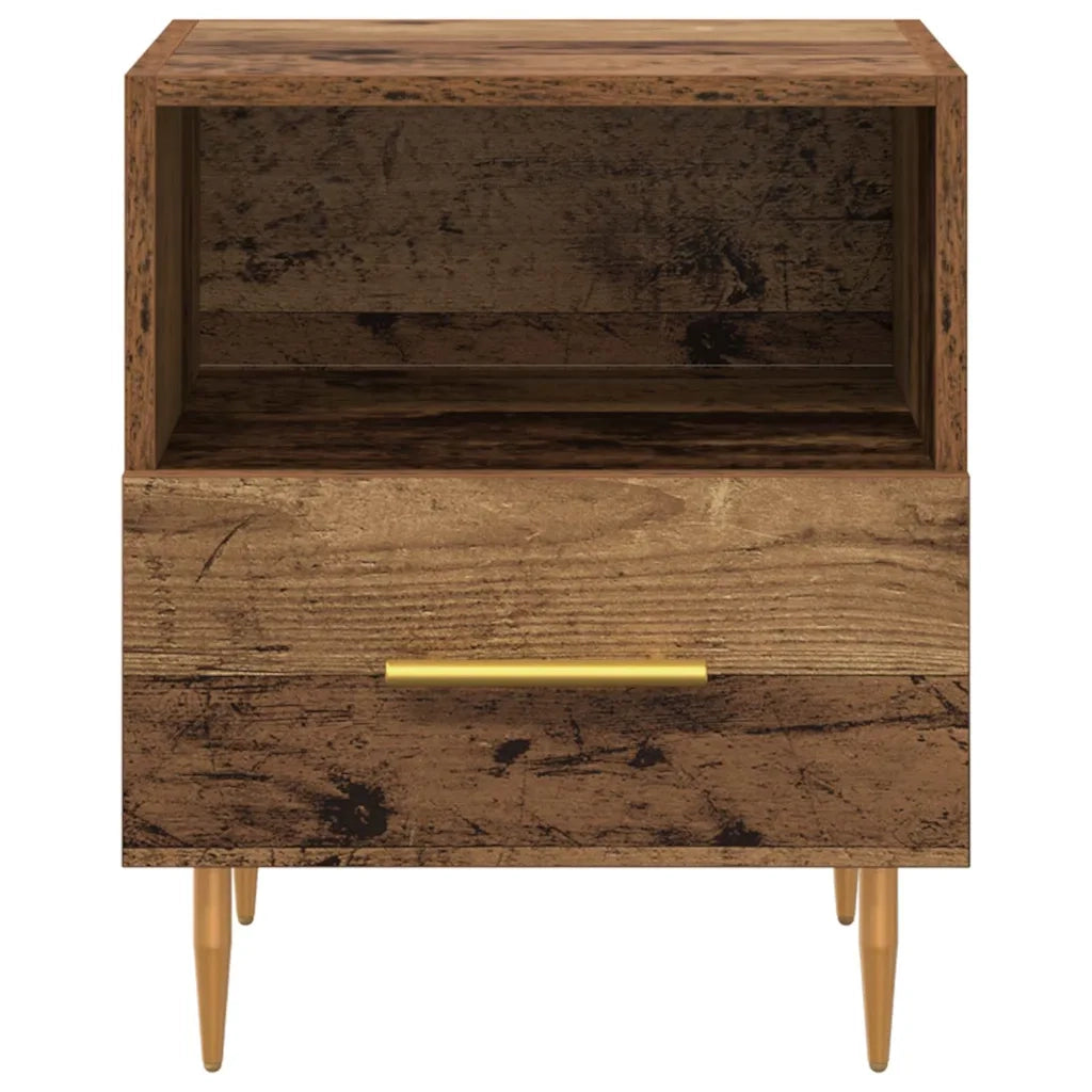 Comodino-Tavolino da notte Marrone 40 x 35 x 47,5 cm Legno multistrato 434136