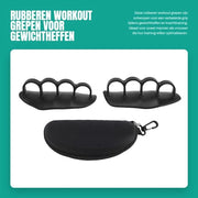 Grippi per Sollevamento con Gomma - Manubri per Allenamento con Rubber - Accessori per Sollevamento - Manubri per Krachttraining - Grippi per Bodybuilding - Grippi per Deadlift - Migliora la Tua Presa
