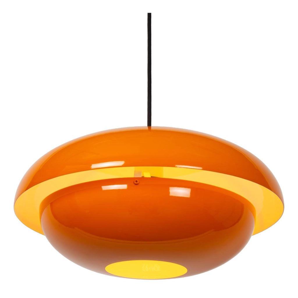 Lampada sospesa retro YOUNES 1xE27 arancione Lucide