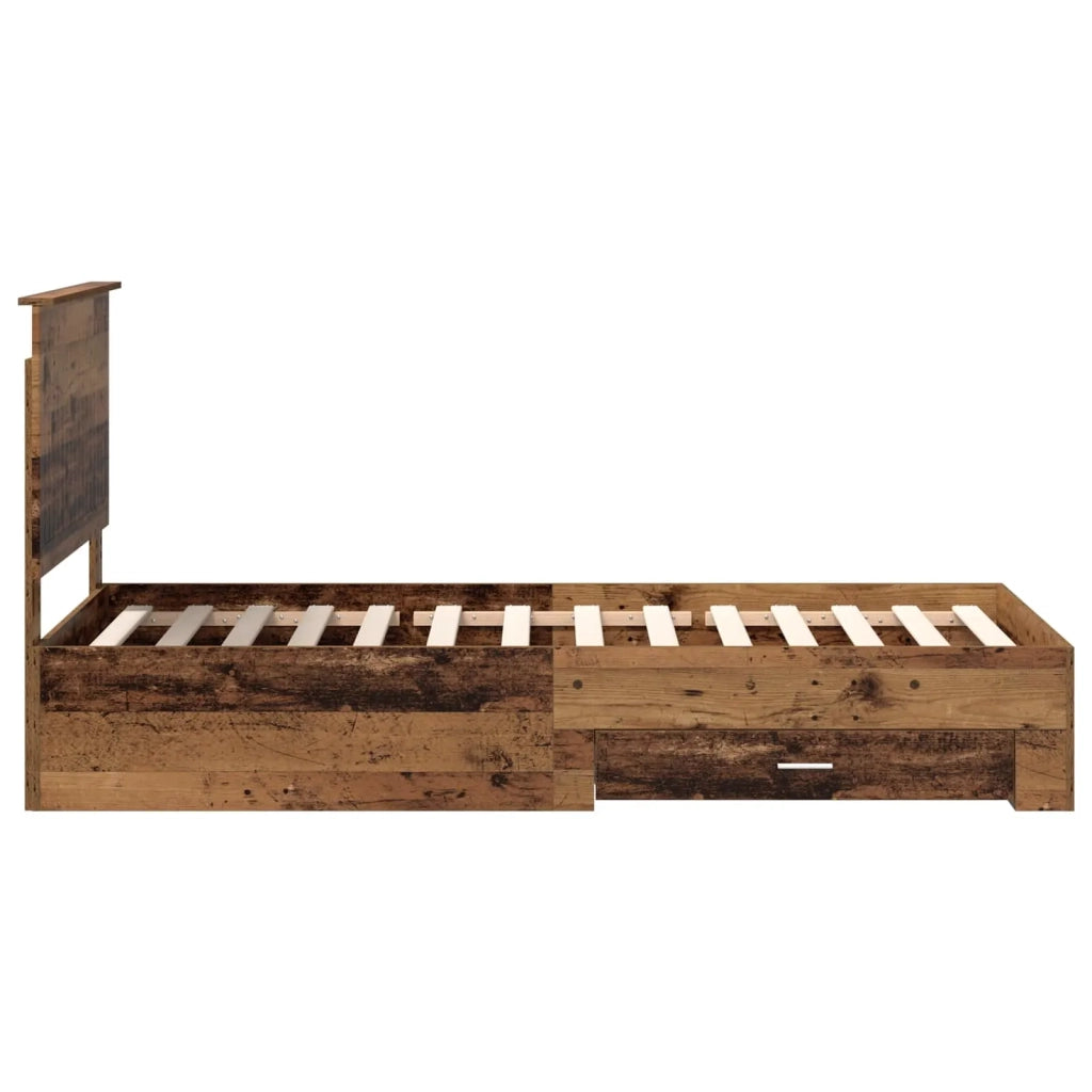 Struttura del letto Legno vecchio 90 x 190 cm Legno multistrato 3411366