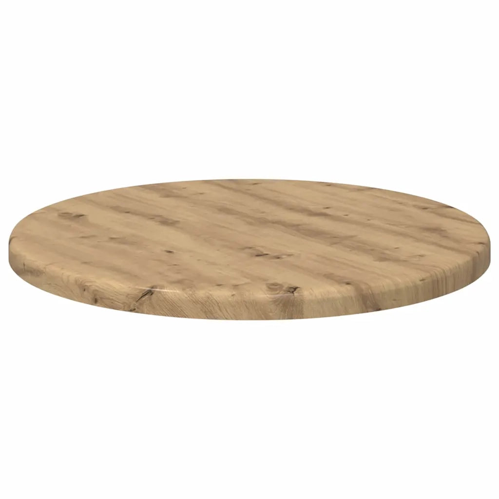 Piano del tavolo rovere artigianale Ø 30 x 1,5 cm