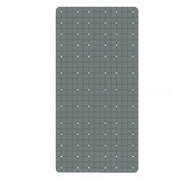 Trade Shop - Tappeto Tappetino In Pvc Antiscivolo Vasca Da Bagno Doccia 68x36cm 79755 Grigia -