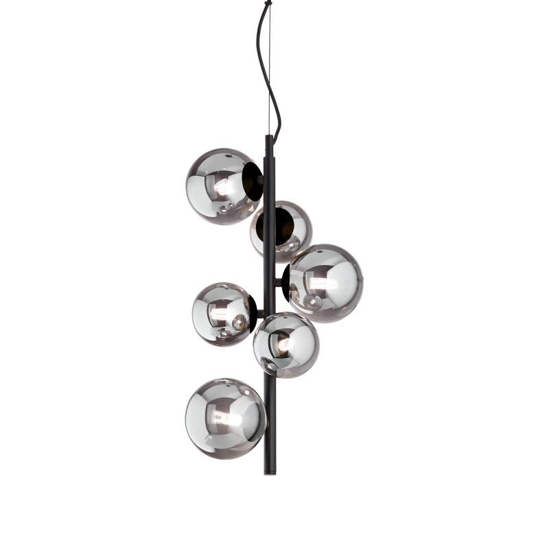Lampada A Sospensione Perlage Sp6 Fume' Ideal-Lux