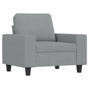 Poltrona | Sedia Relax Grigio Chiaro 60 cm in Tessuto