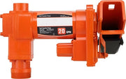 Pompa a carburante 12V DC, 20 GPM, 1/4 HP, progetto in ghisa resistente con cassetta di raccolta carburante, adatto per benzina, diesel, kerosene, miscela etanolo, metanolo e biodiesel.