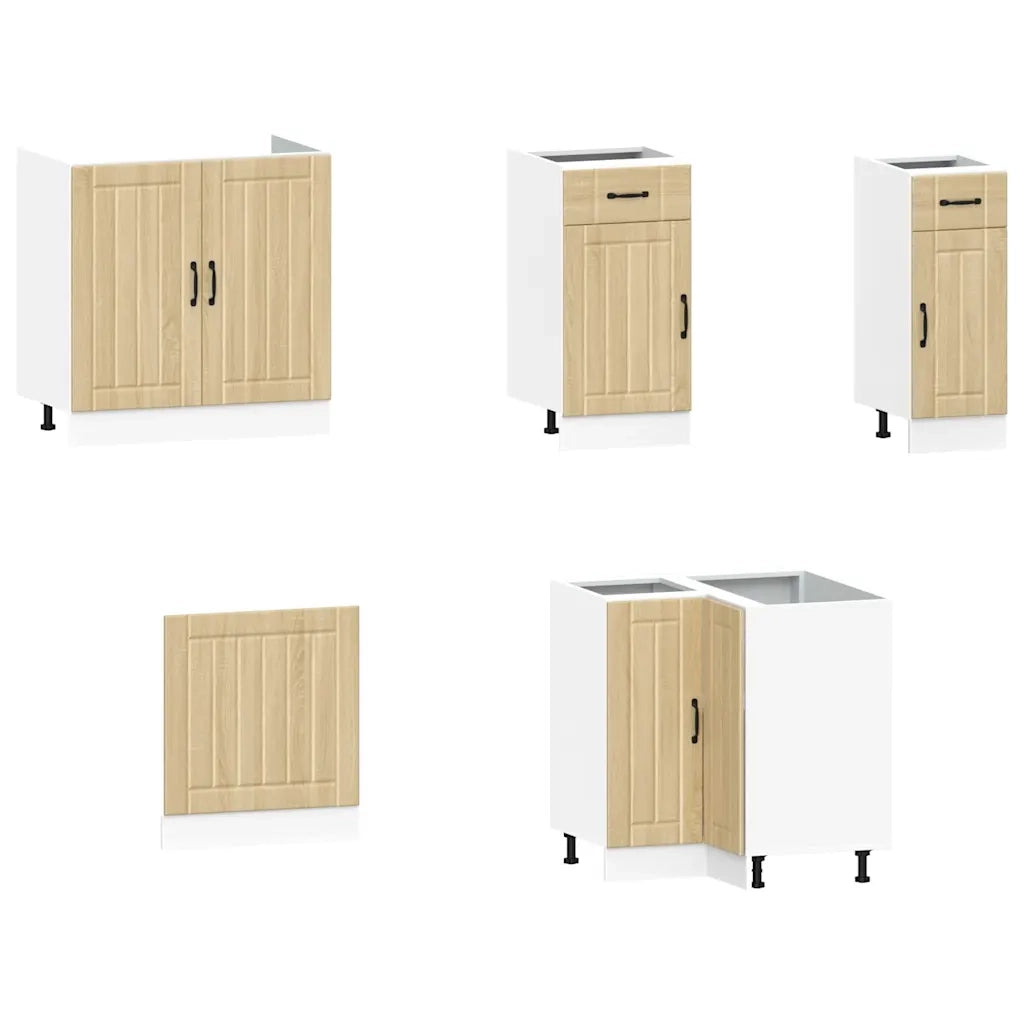 Set Mobili da Cucina 11 pz Kalmar Rovere Sonoma in Truciolato 3314944