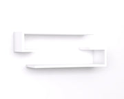 Mensola da parete in legno "Eldo" - 60 x 19 x 15 cm - Bianco