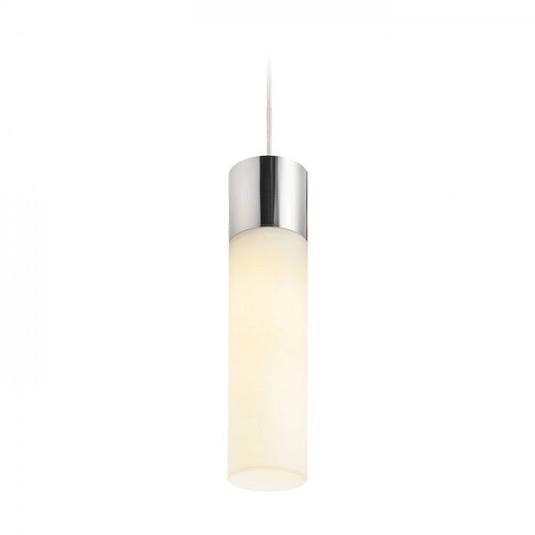 Lampadario Lampada EIGHT a sospensione vetro opalino/cromo 230V E27 28W