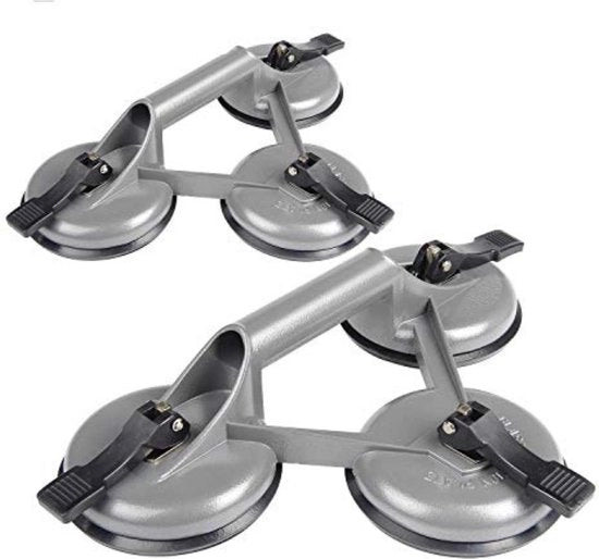 Tirante per dents - Tirante per dents auto - Rimuovitore di dents con pistone - set da 2 - Grigio