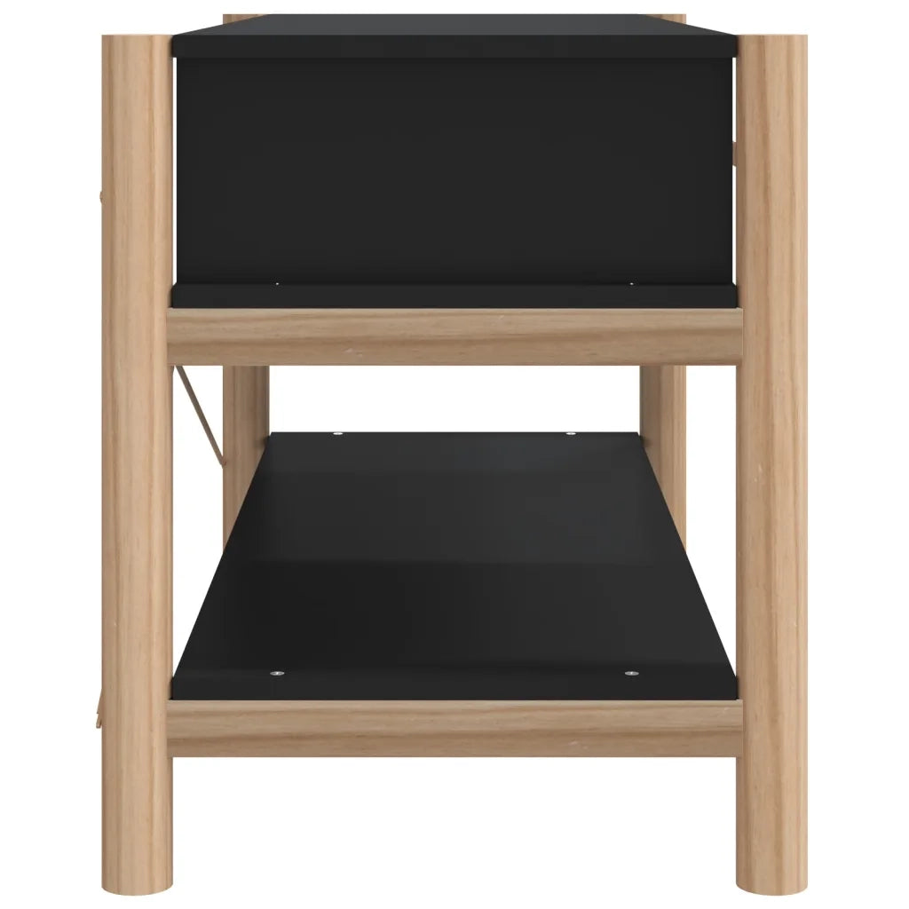Mobile Porta TV Nero 82x38x45 cm in Legno Multistrato 345661