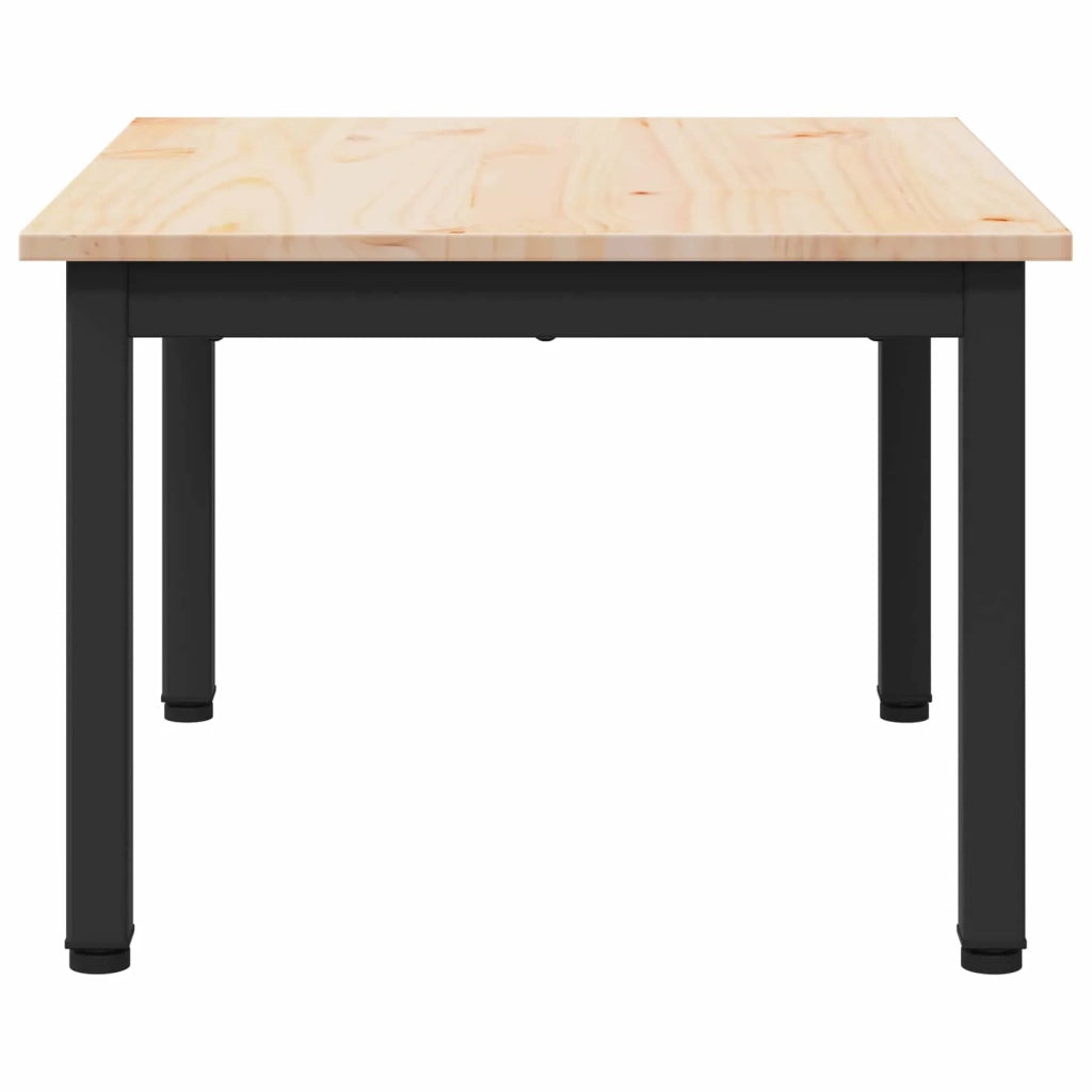 Tavolino da salotto Naturale 60 x 50 x 36 cm Pino massello 892761