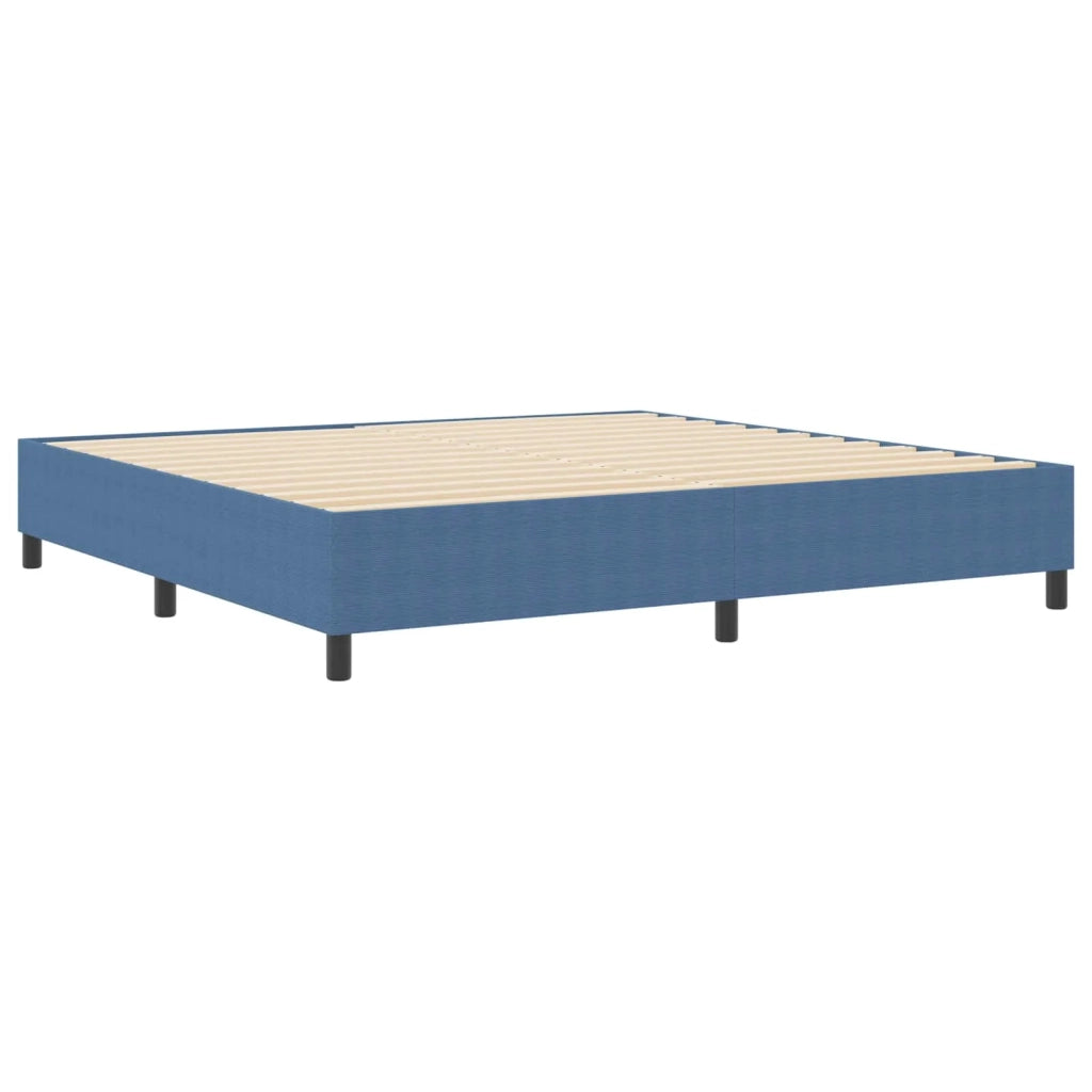 Struttura letto piattaforma Blu 200 x 200 cm Tessuto in Cords 3337430