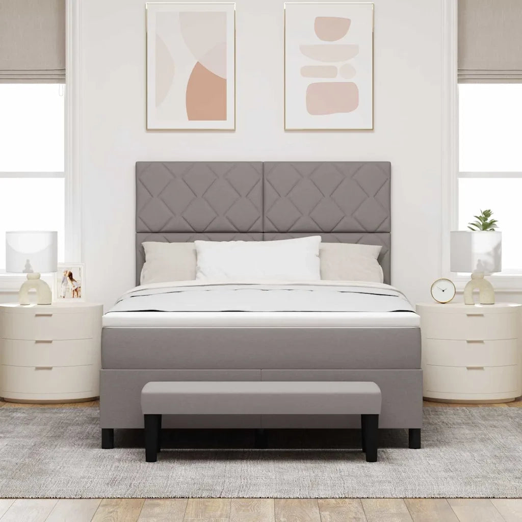 Letto a molle con materasso Talpa 140 x 190 cm Tessuto 3344146