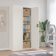 Armadio Classificatore Bianco 90x40x180 cm in Acciaio