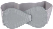 Cinturino per donna - Cinturino elastico - Cinturino ampio - Cinturino con retro boog - Adatto per vita 66-85 cm - Pelle sintetica 5,7 cm larga