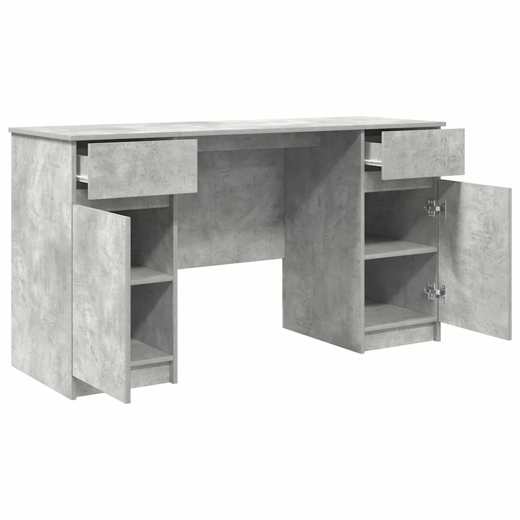 Scrivania Grigio cemento 140 x 49 x 76 cm Legno multistrato 3328510