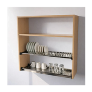 Calandrelli Pensile Scolapiatti H 90 L 80 P 33 cm Faggio