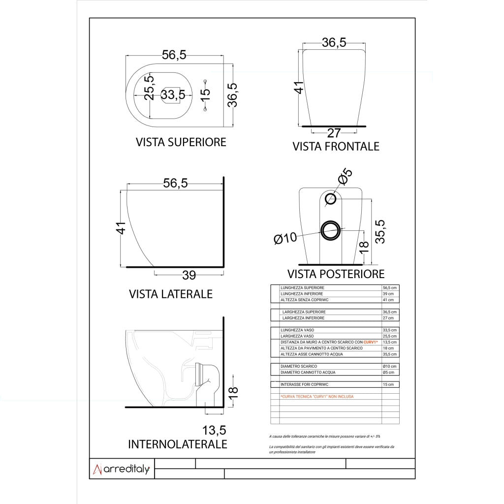 Coppia Sanitari Filo Muro Filomuro Vaso WC Rimless Tornado Flush Senza Brida Bidet In Ceramica Design Moderno Copriwater Soft Close Chiusura Rallentata Bianco Lucido
