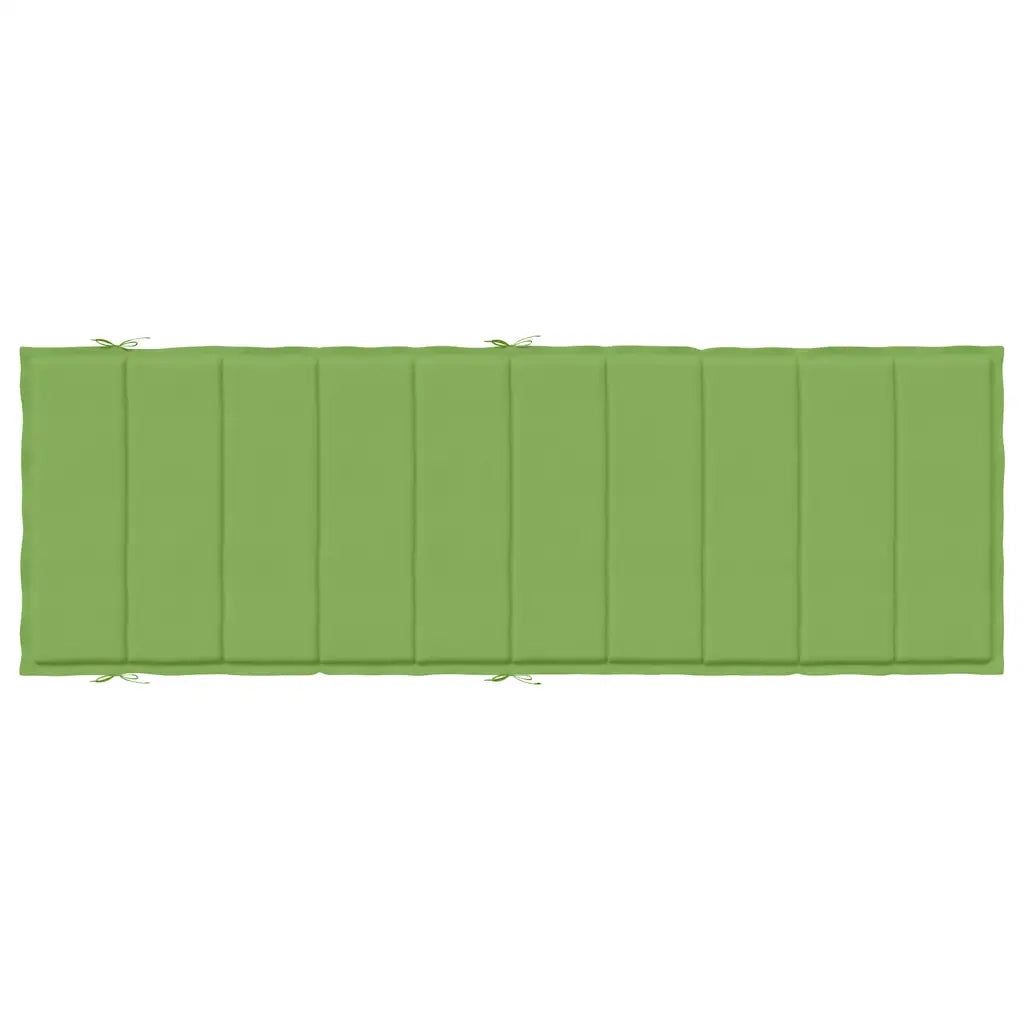 vidaXL Cuscino per Lettino Prendisole Verde Mélange 186x58x4cm Tessuto