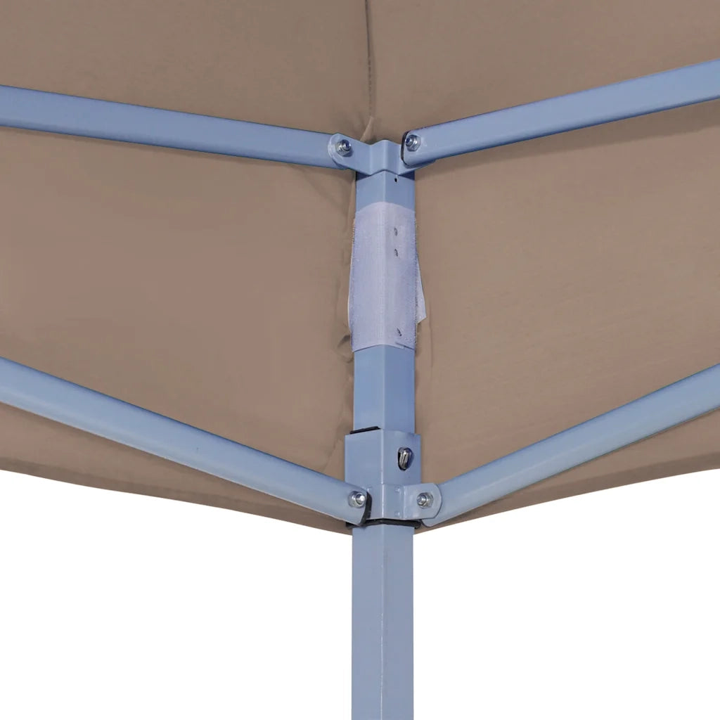Tetto per Tendone per Feste 3x3 m Grigio Talpa 270 g/mÂ²