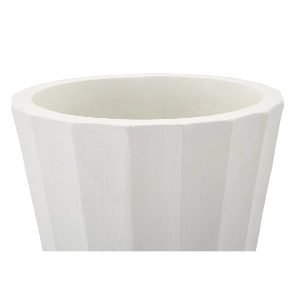 Vaso Decorativo VKH827, Bianco, Poliresina, 24x24x41 cm