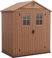 Casetta da Giardino Darwin 6x4, Marrone, 190 X 122 X 221 h