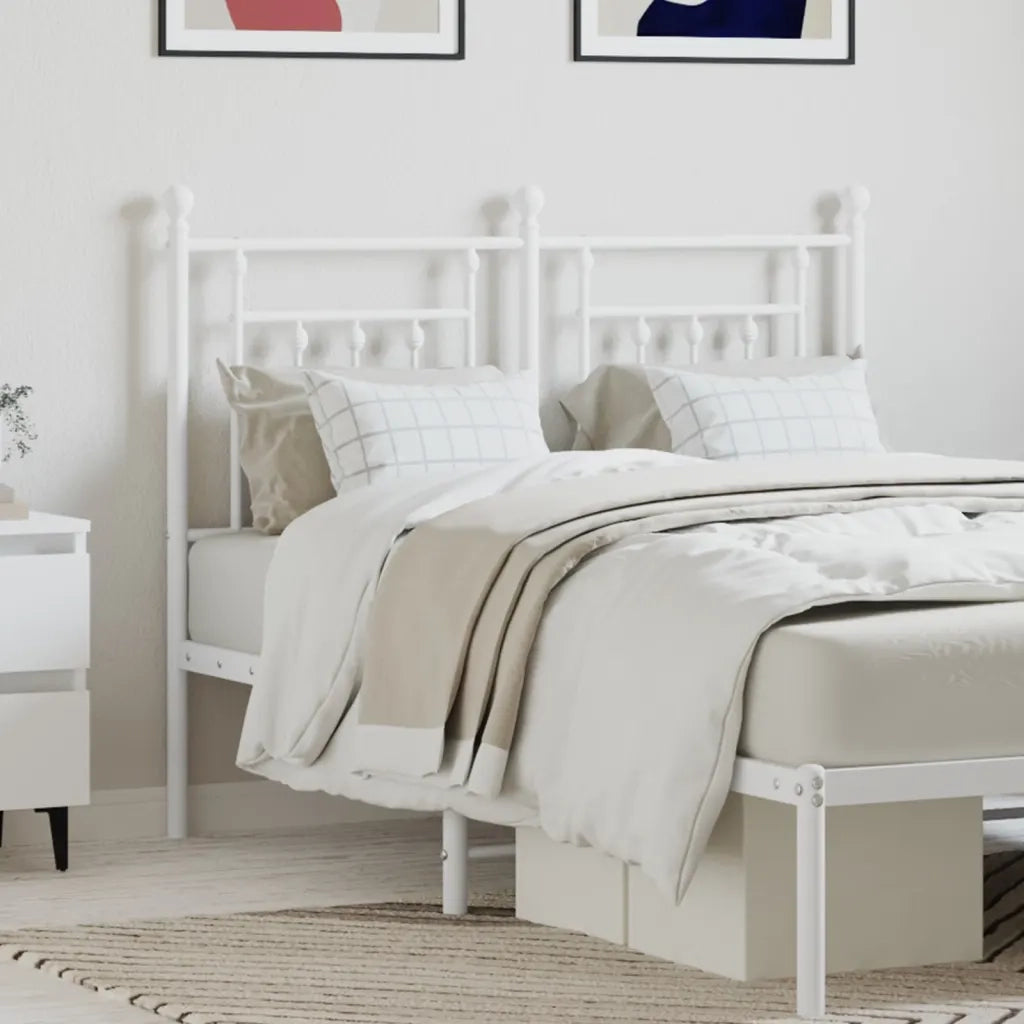 Testiera di Ricambio in Metallo Bianco 120 cm 353617