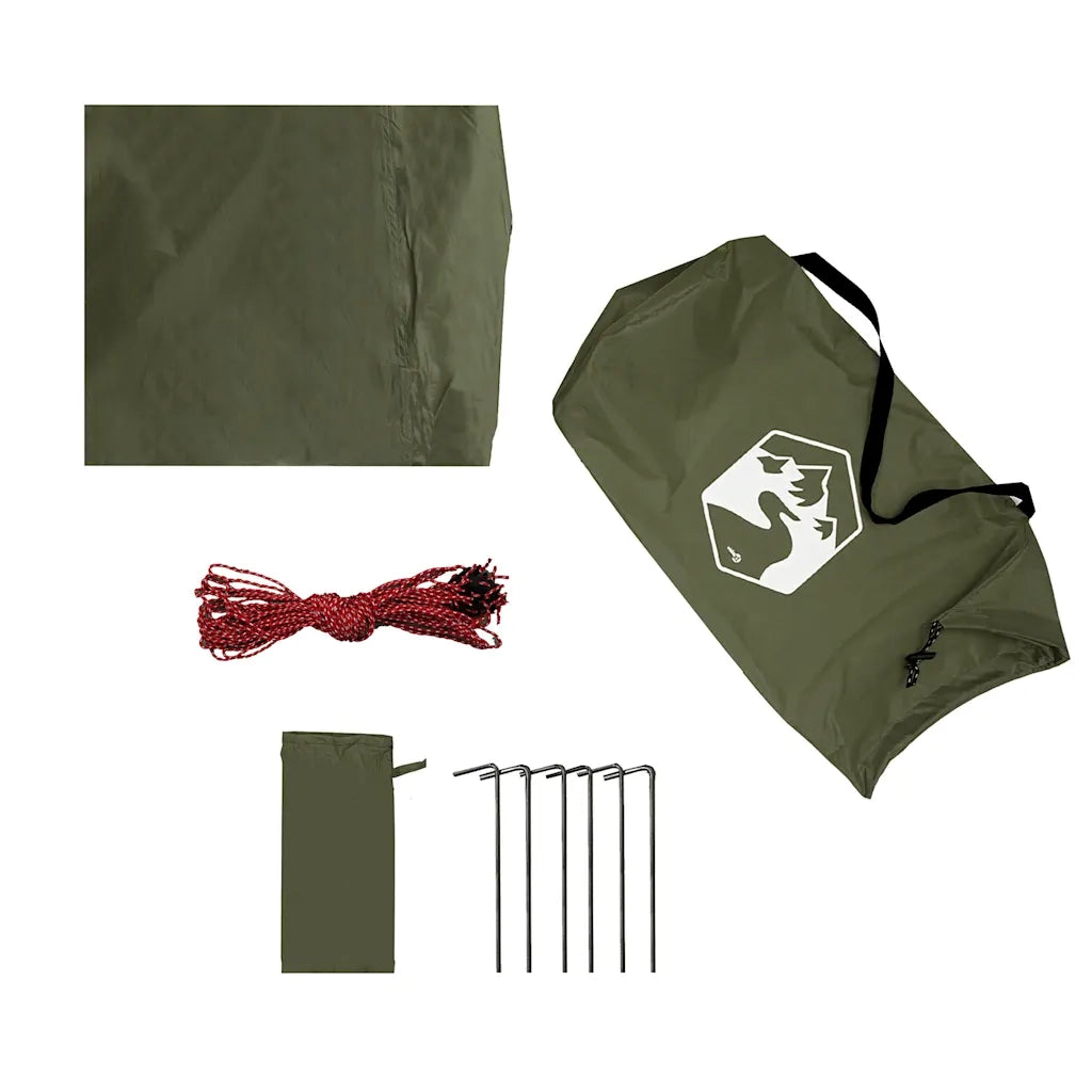 Telone da Campeggio Verde Oliva 438x376x212 cm Impermeabile 4009606