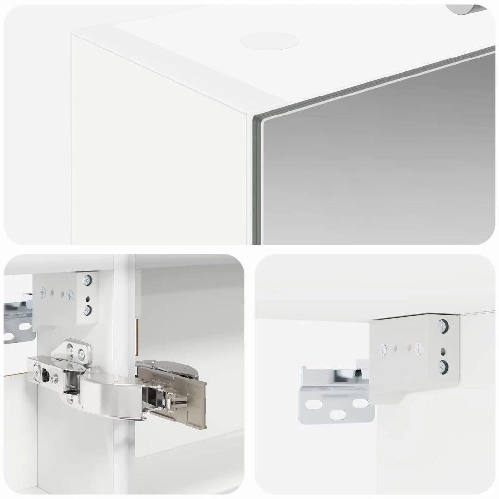 Mobiletto per specchio da bagno Bianco 40 x 10,5 x 60,5 cm 889031