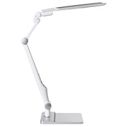 Lampada da tavolo LED per ufficio domestico con braccio regolabile e orientabil dimmer continuo e modalità CCT Colore argento